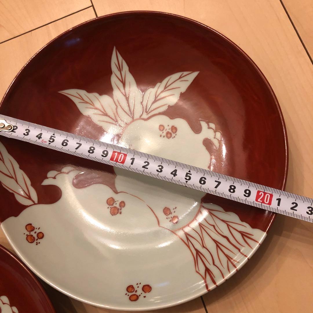 有田焼　陶祥窯　大皿　赤絵　ペア