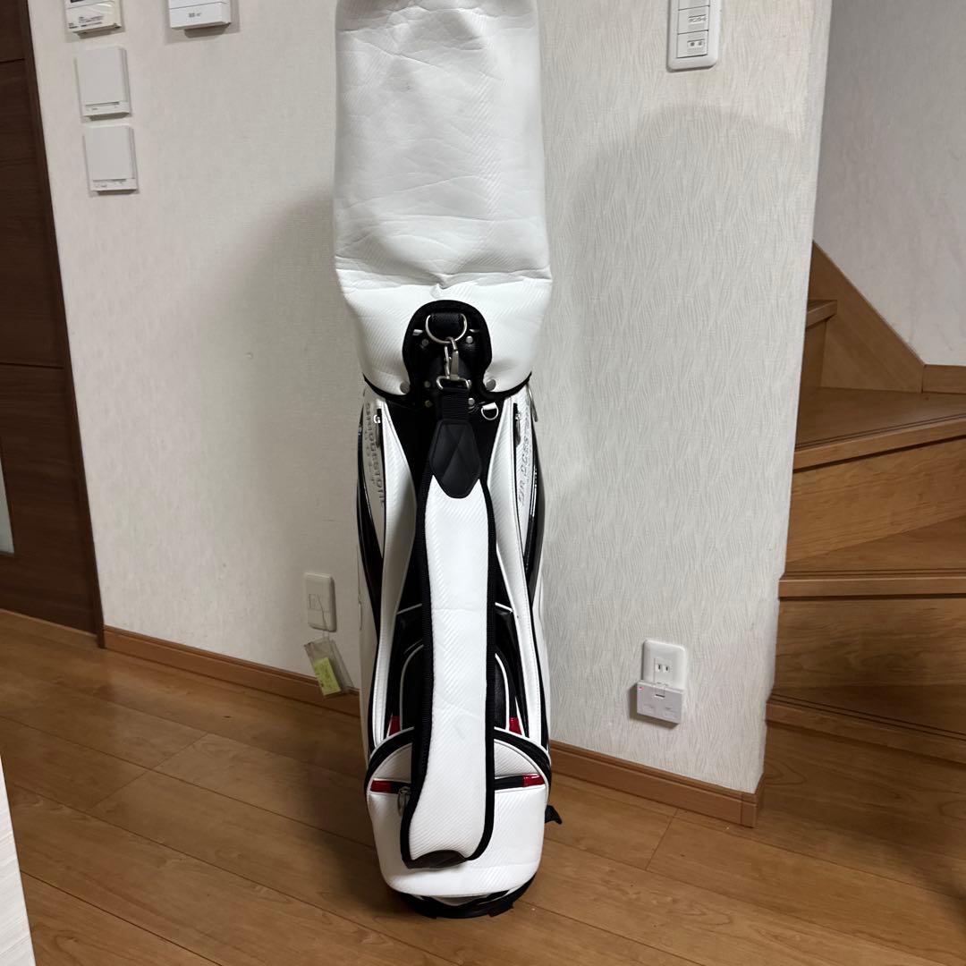 ブリヂストン キャディバッグ 白黒赤　松竹梅