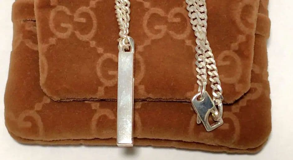 GUCCI シルバーネックレス 付属品完備