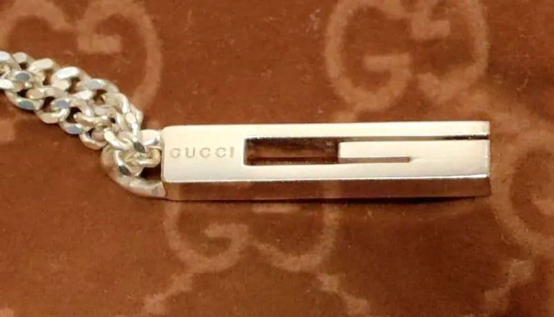 GUCCI シルバーネックレス 付属品完備