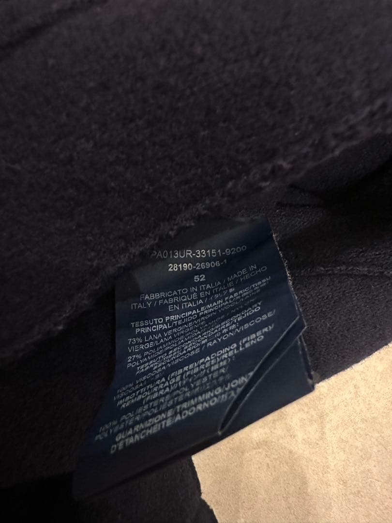 Herno スタンドカラーコート 52 ネイビー