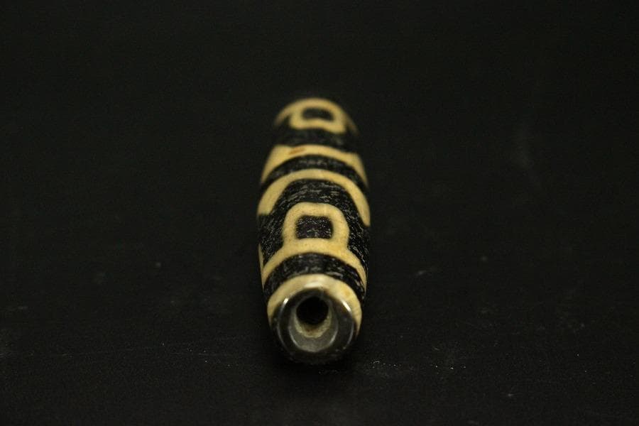 中国美術 天珠石 西蔵 チベット 長5.3cm 旧家蔵 KN61