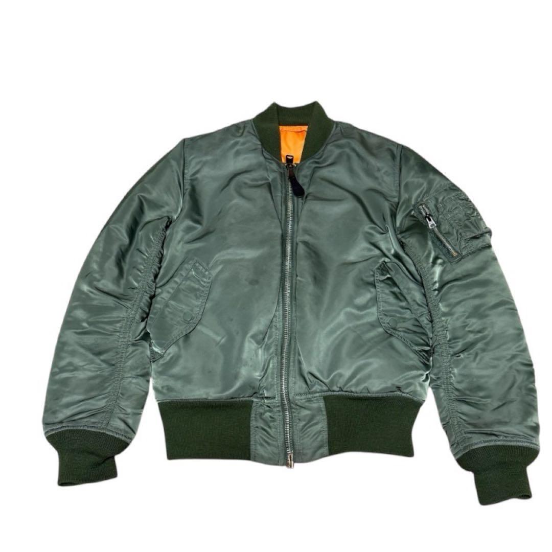 【美品】90s ALPHAMA-1 フライトジャケット 中綿入り M サイズ