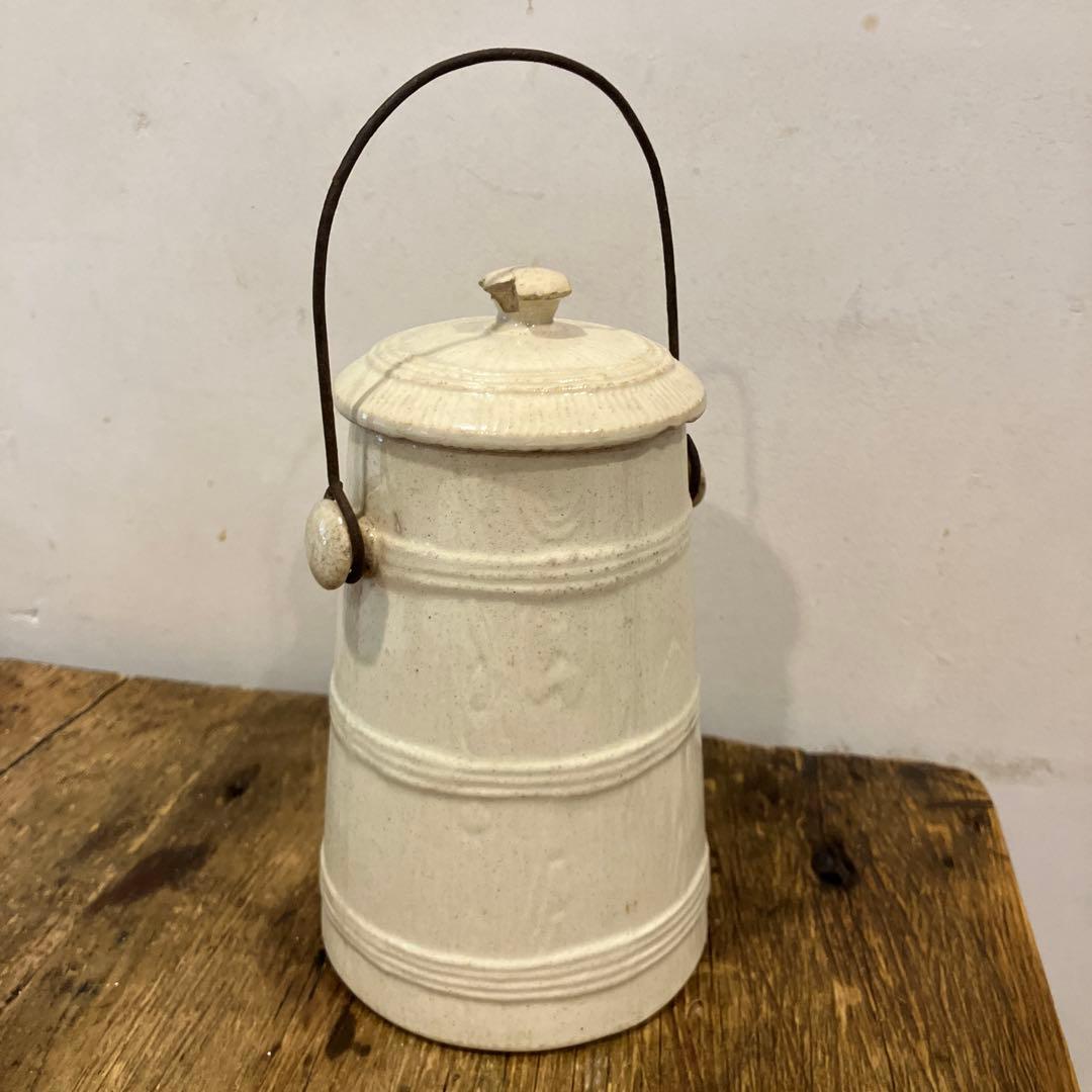フランス アンティーク 陶器ポット 花瓶