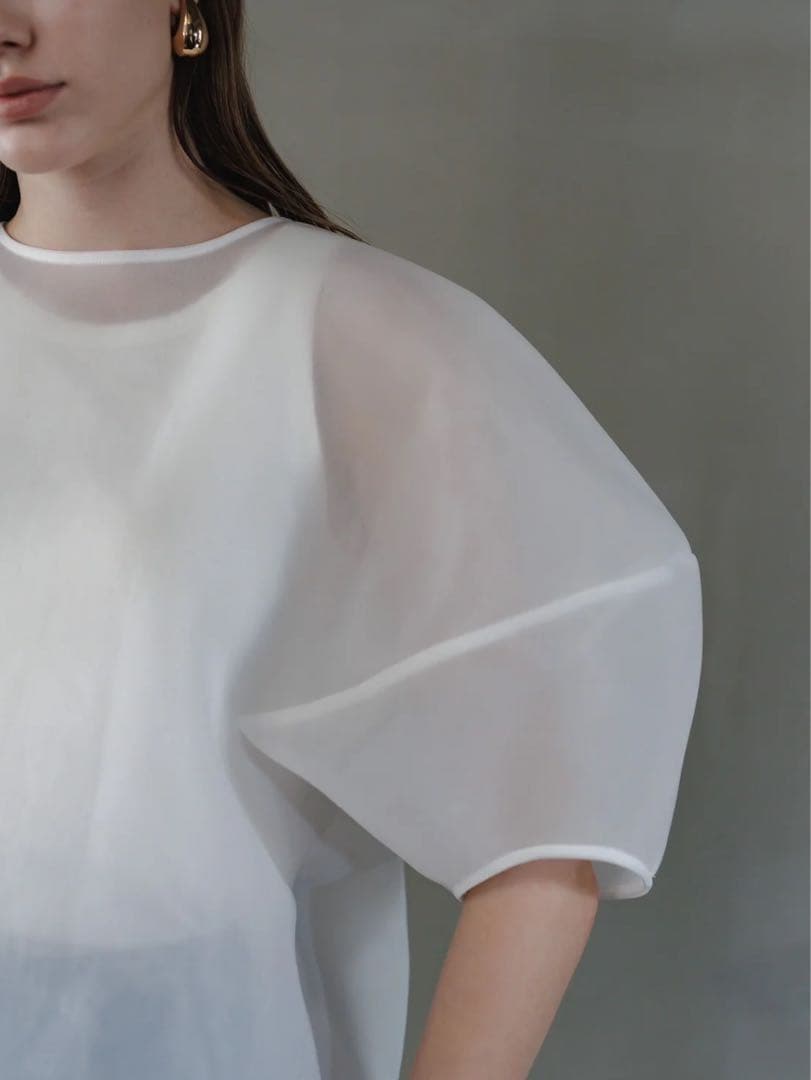 LIten Sheer Sculpture Tops シアー ブラウス