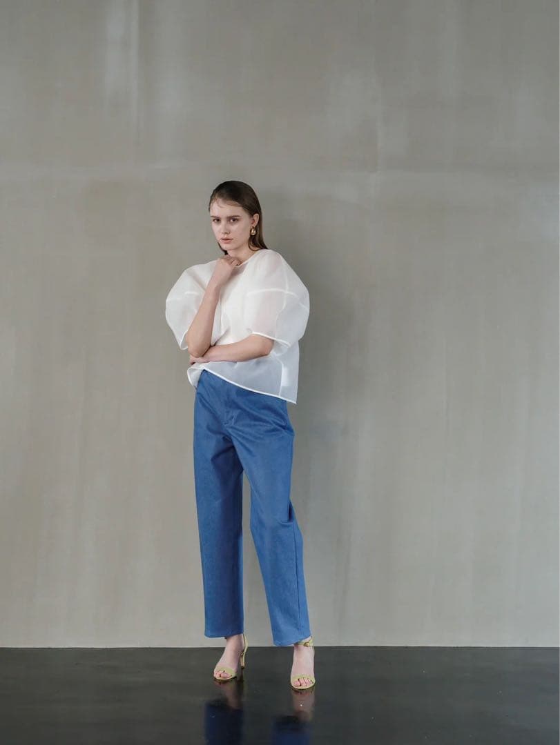 LIten Sheer Sculpture Tops シアー ブラウス