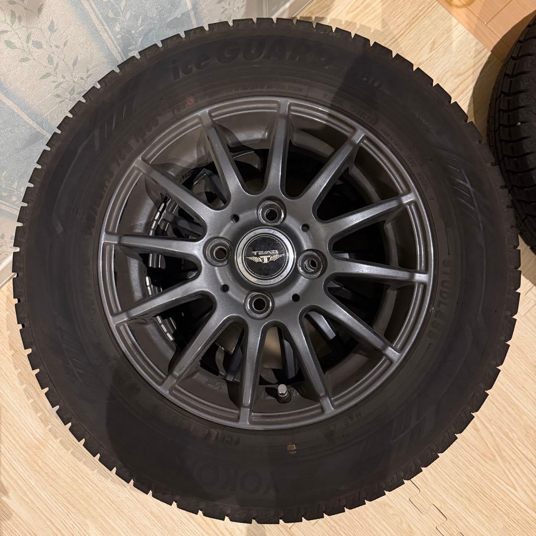 ②スタッドレスタイヤ+ホイールセット ヨコハマ ig60 145/80R13
