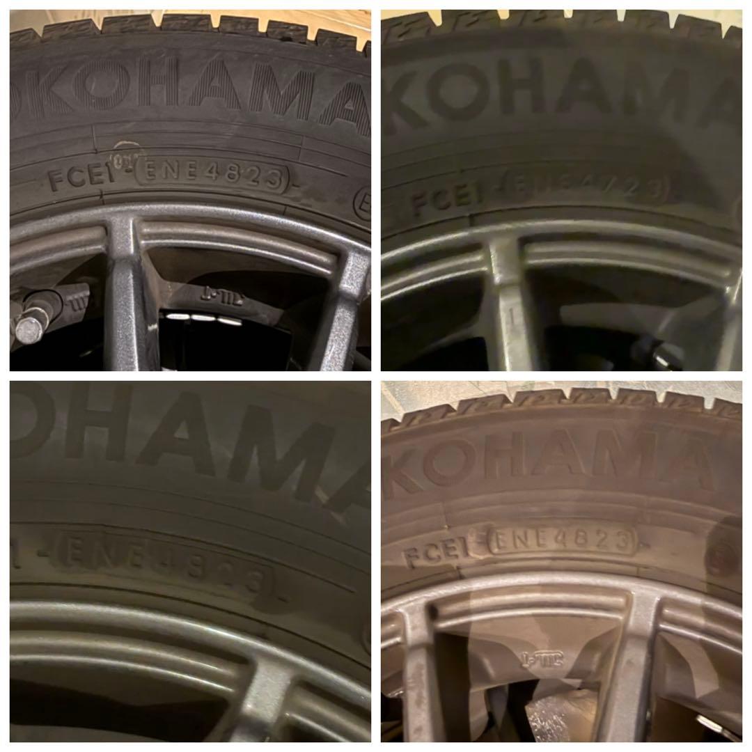 ②スタッドレスタイヤ+ホイールセット ヨコハマ ig60 145/80R13