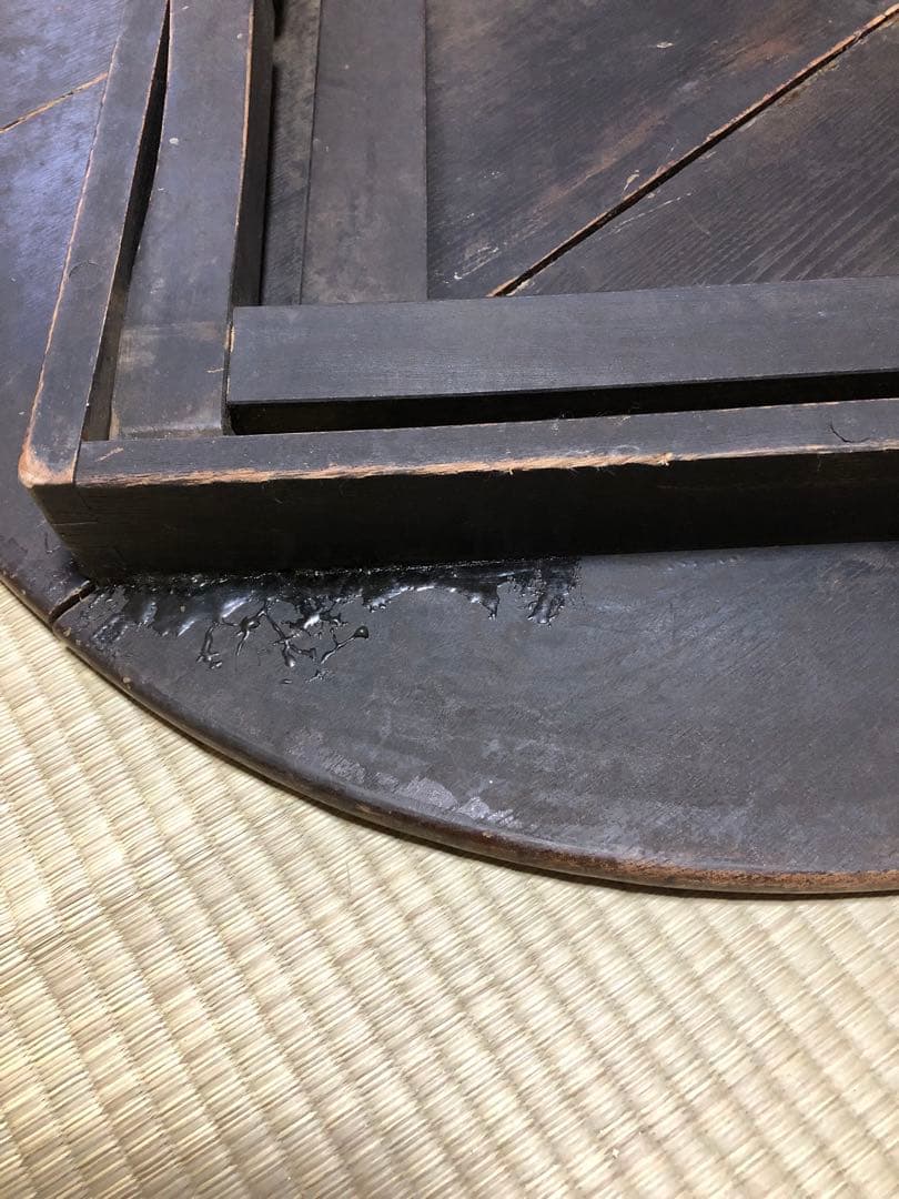 昭和レトロ ちゃぶ台　円形　折りたたみ式 丸型