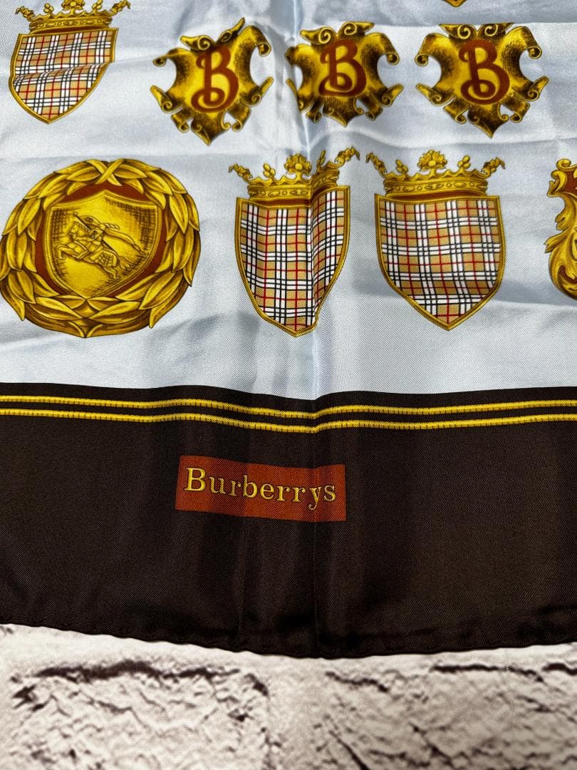 良品　BURBERRY　スカーフ　ｗ2825-1209-⑤-④