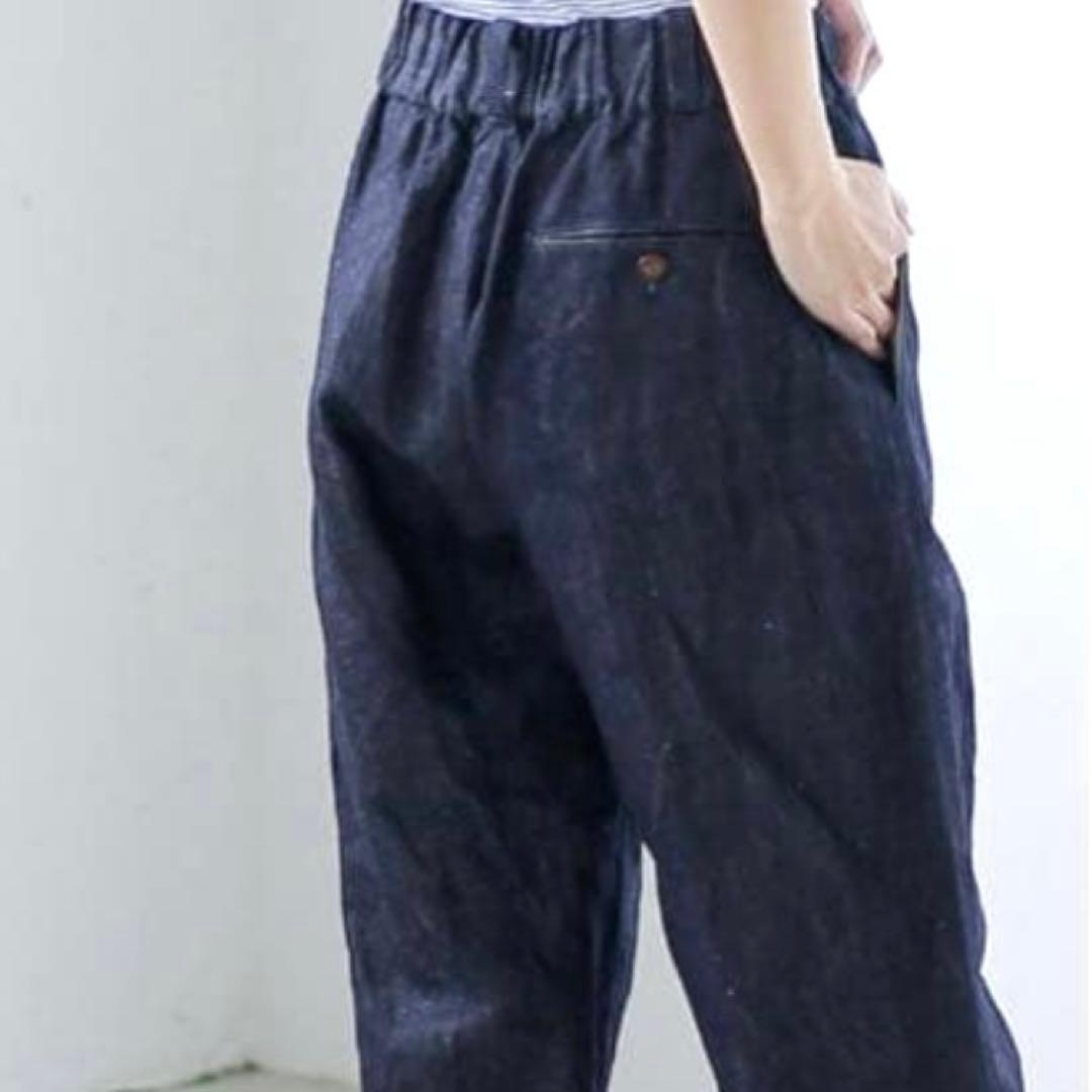 美品❣️ eternite de soi-e コットン リネンデニムパンツ 綿・麻