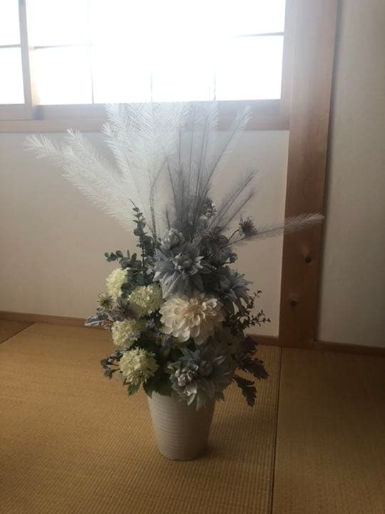 フラワーアレンジメント ブルー系