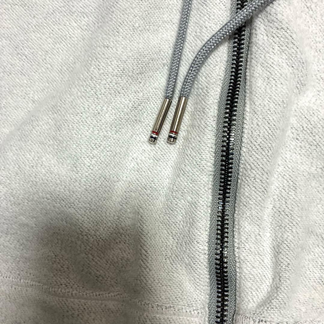 MONCLER モンクレール ダブルロゴ ジップパーカー グレー L相当