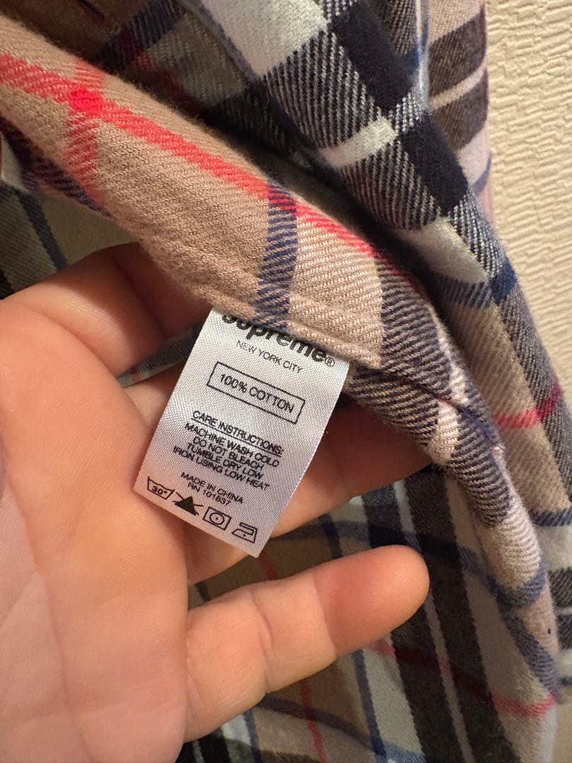 トップス Supreme Tartan Flannel Shirt Burberr M