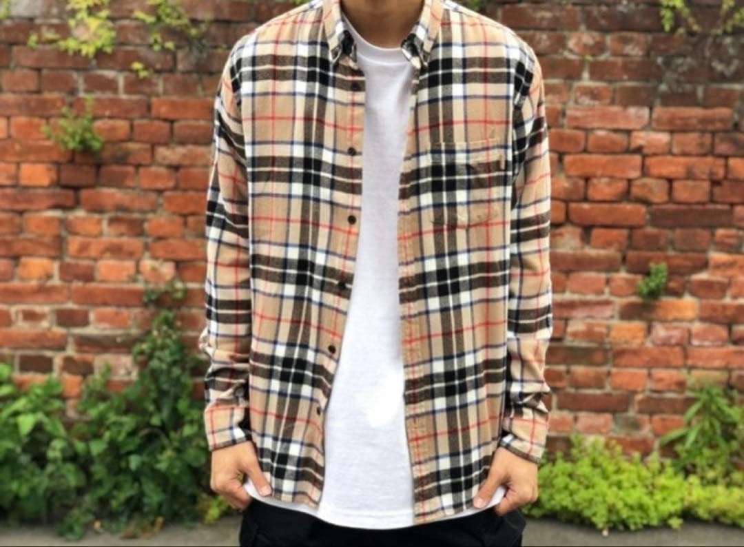 トップス Supreme Tartan Flannel Shirt Burberr M