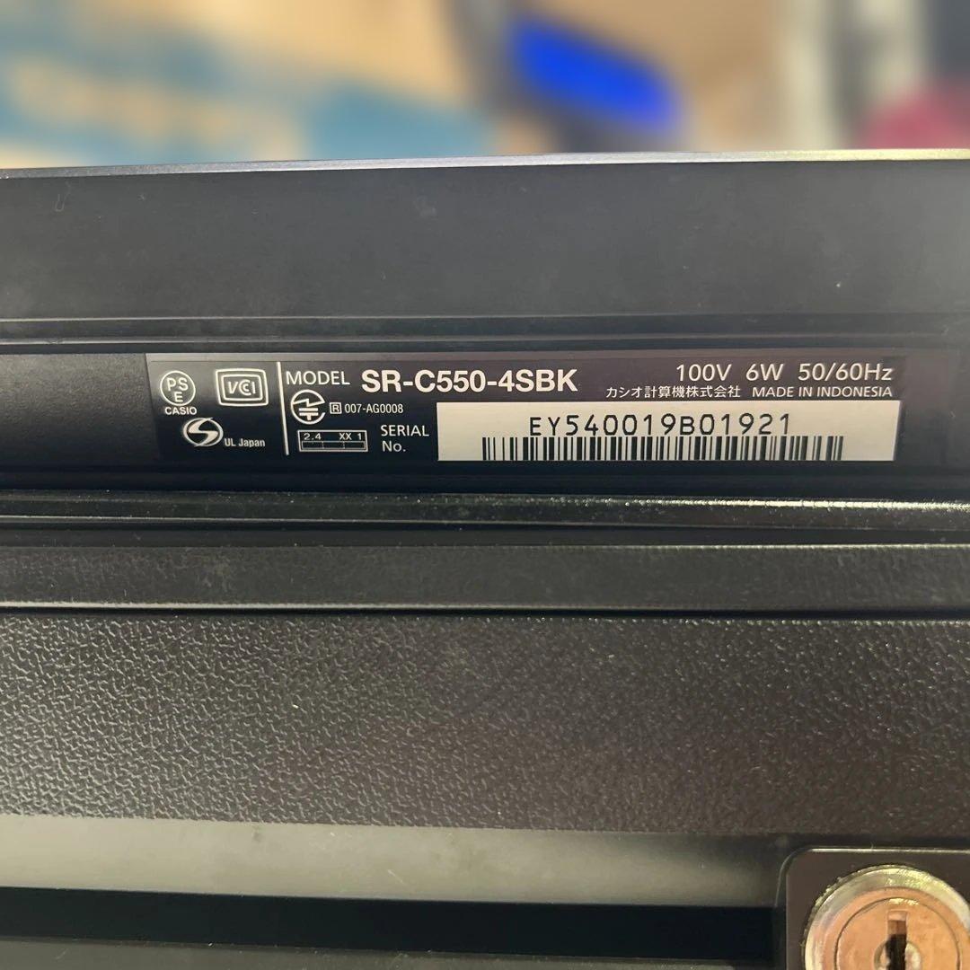 6073 カシオ電子レジスター SR-C550-EX-4SBK