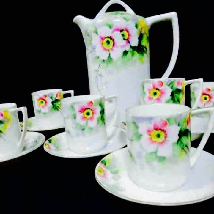 里帰り1912オールドノリタケチョコレートセット13点