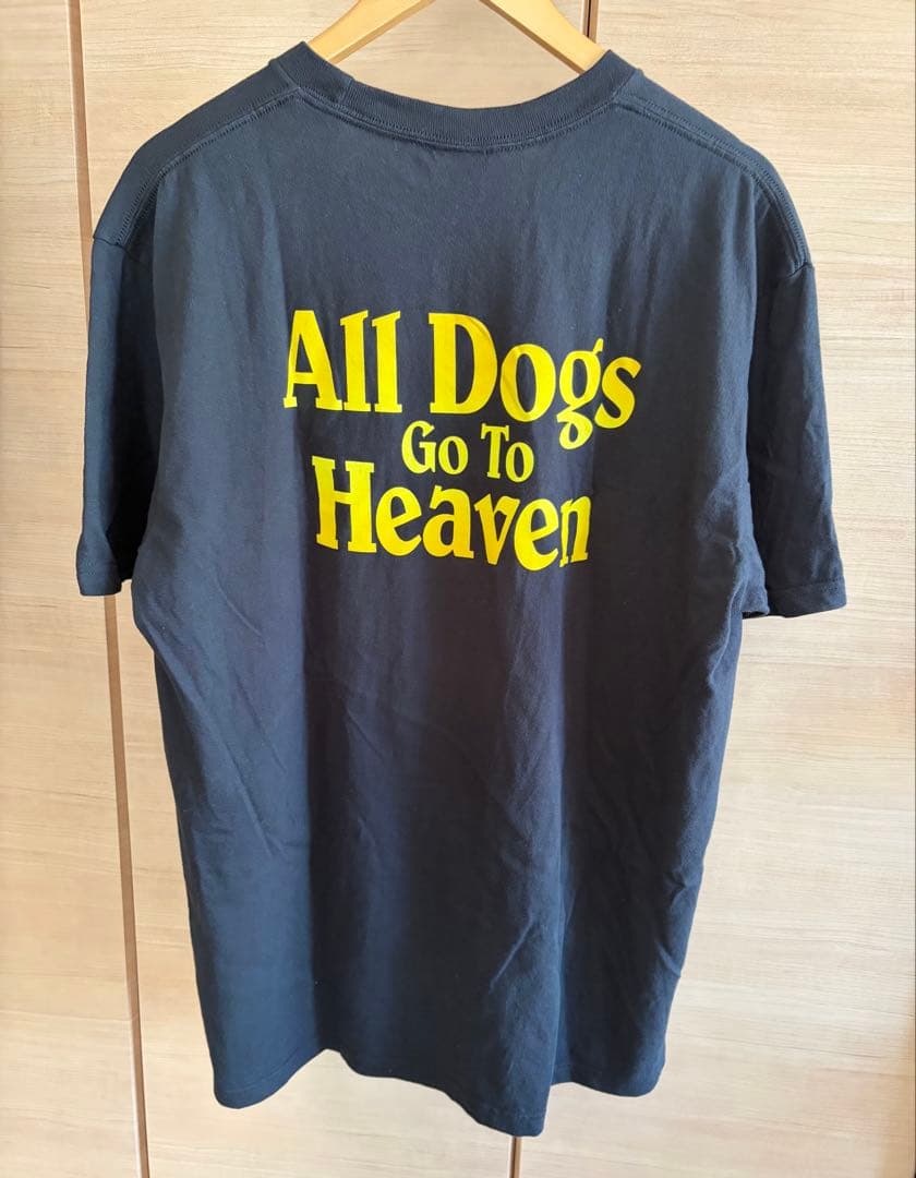 supreme All Dogs Go To Heaven Tee L 黒