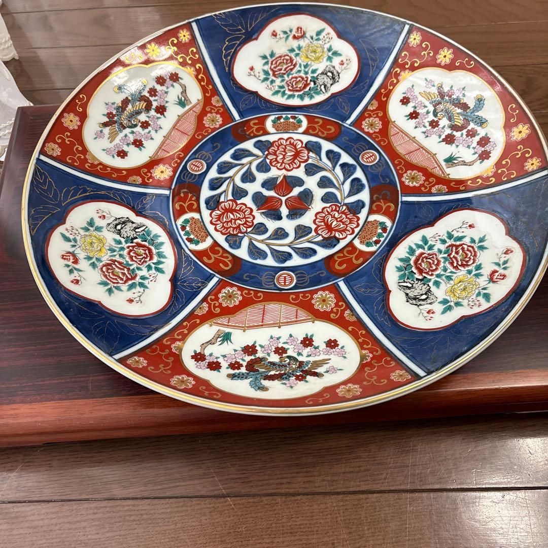有田焼　古伊万里　大皿　飾り皿　直径39.5cm