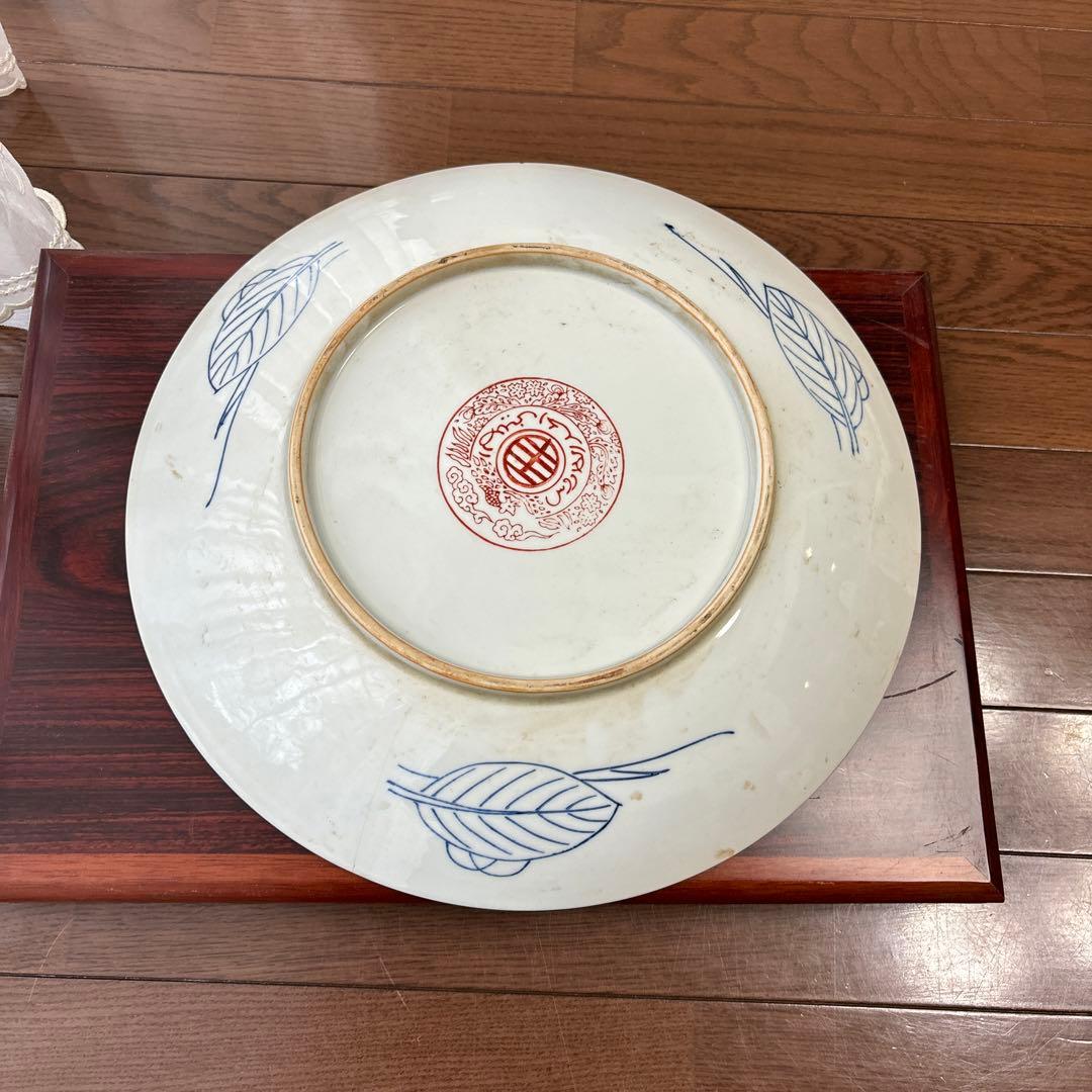 有田焼　古伊万里　大皿　飾り皿　直径39.5cm