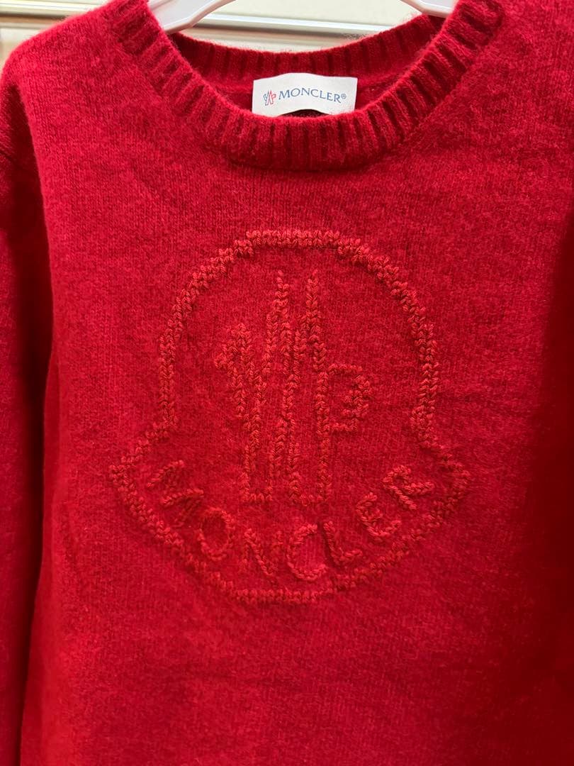 MONCLER モンクレール ロゴ刺繍 ニットワンピース　120cm
