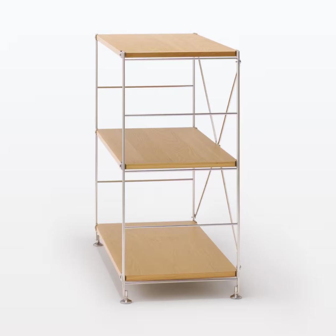 【無印良品】スチールユニットシェルフ＆木製棚セット