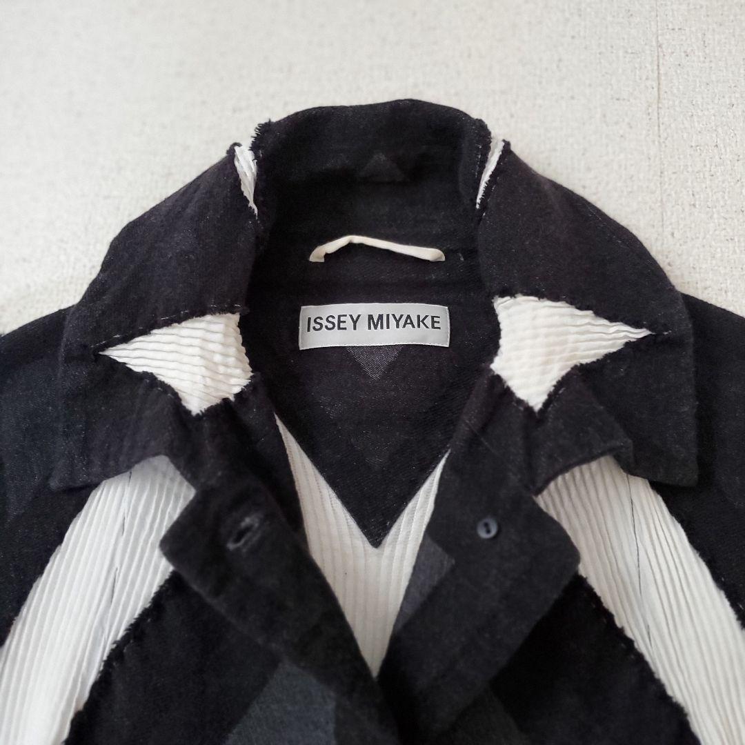 ISSEY MIYAKE イッセイミヤケ プリーツ 異素材 コート ジャケット