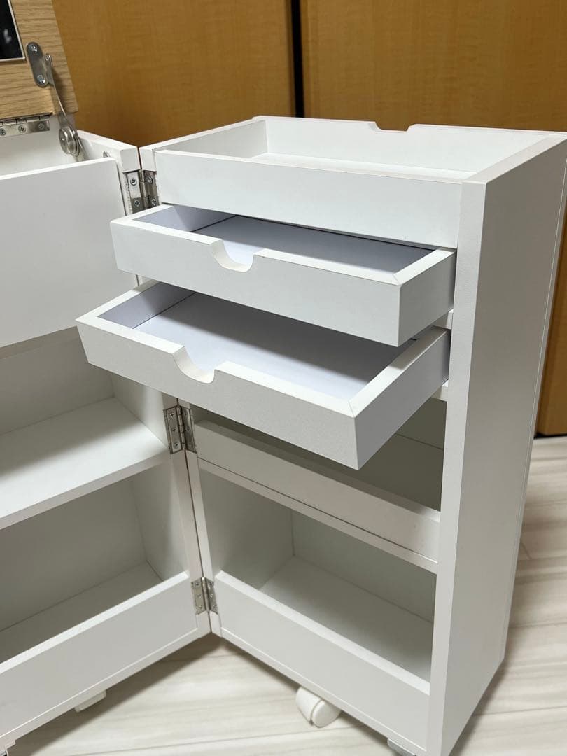 コンパクト ドレッサー コスメワゴン
