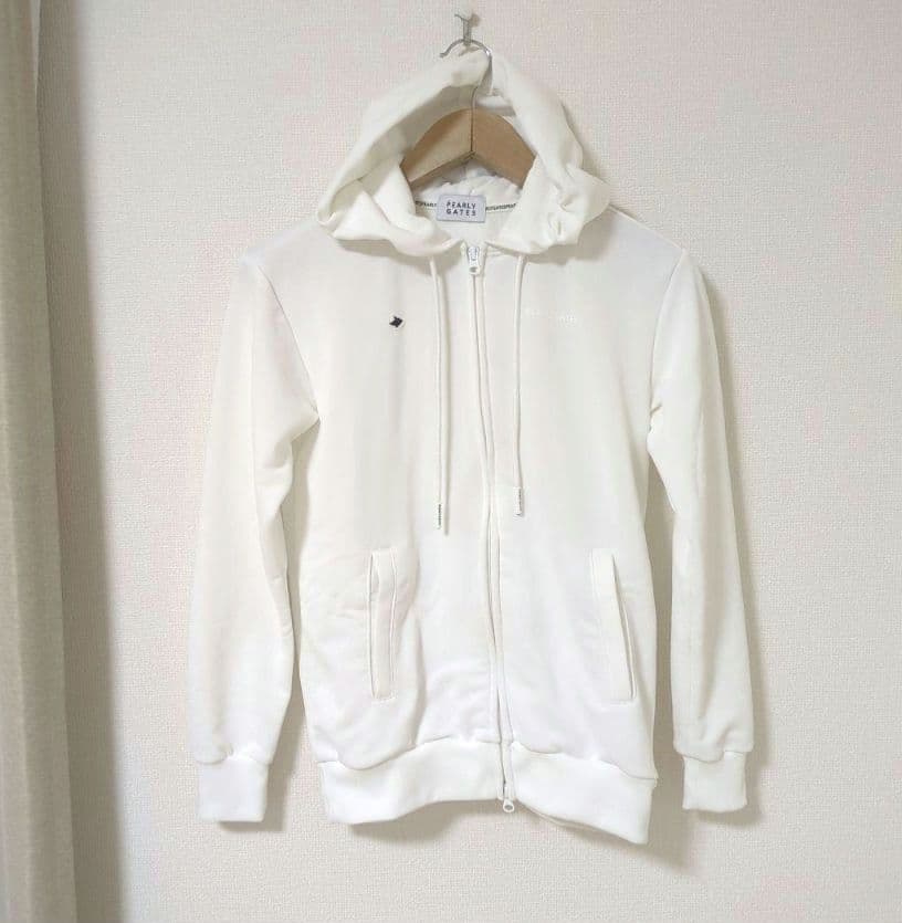★美品★PEARLY GATES　ハイスペックコンパクト裏毛フルジップフーディM