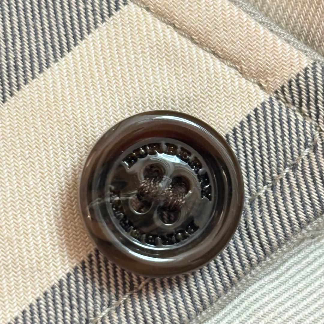 【美品】バーバリーロンドン ステンカラーコート メガ ノバチェック メンズ XL