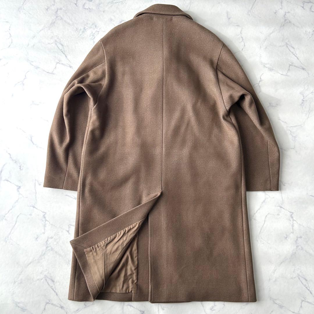美品✨　オーラリー　メルトンウール　シルク　ステンカラーコート　スーパー140s