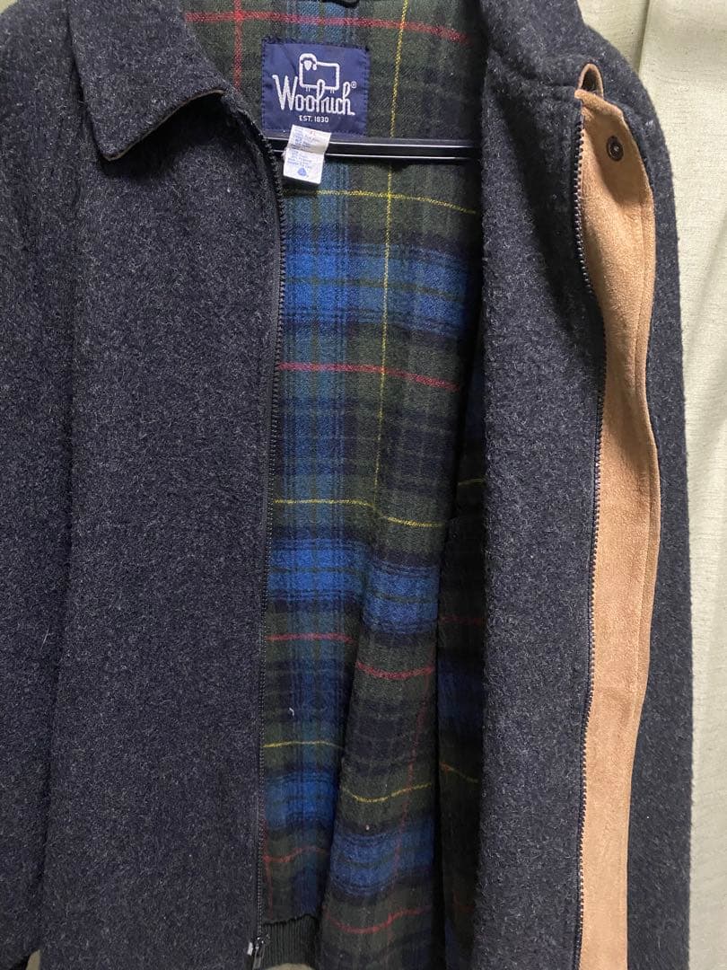 80s WOOLRICH USA製 ウール ブルゾン ハリントン