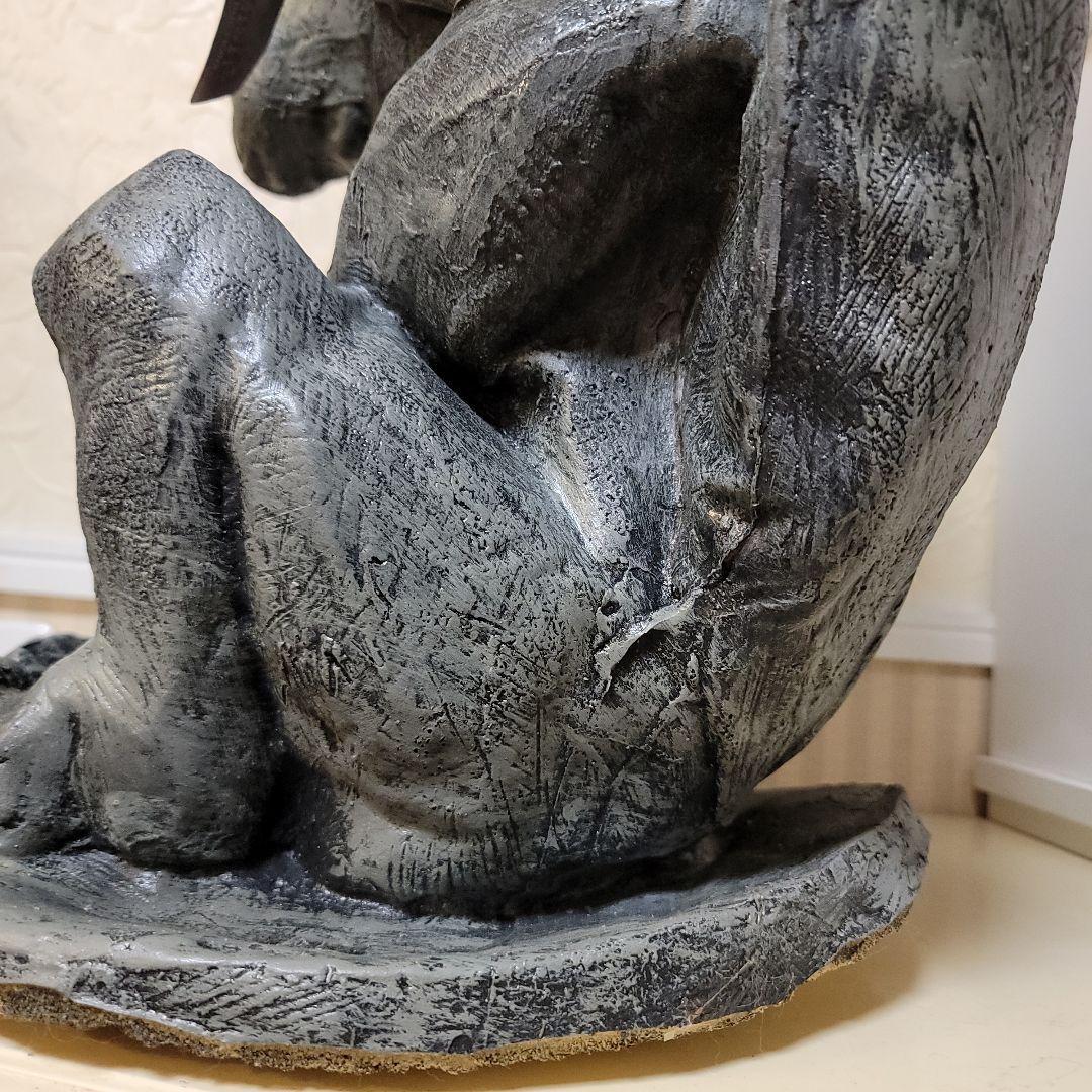 メキシコ製　ガーゴイル像　 高さ56cm　天然ゴム系製品　置物　イベント用等