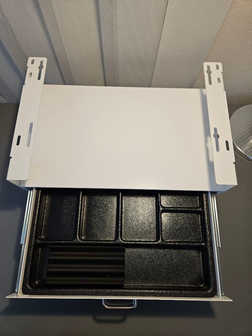 【デスクの完成形✨】PREDUCTS Drawer Three ロング ホワイト