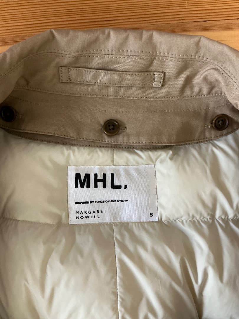 【MHL.】ステンカラーコート ダウンライナー付き