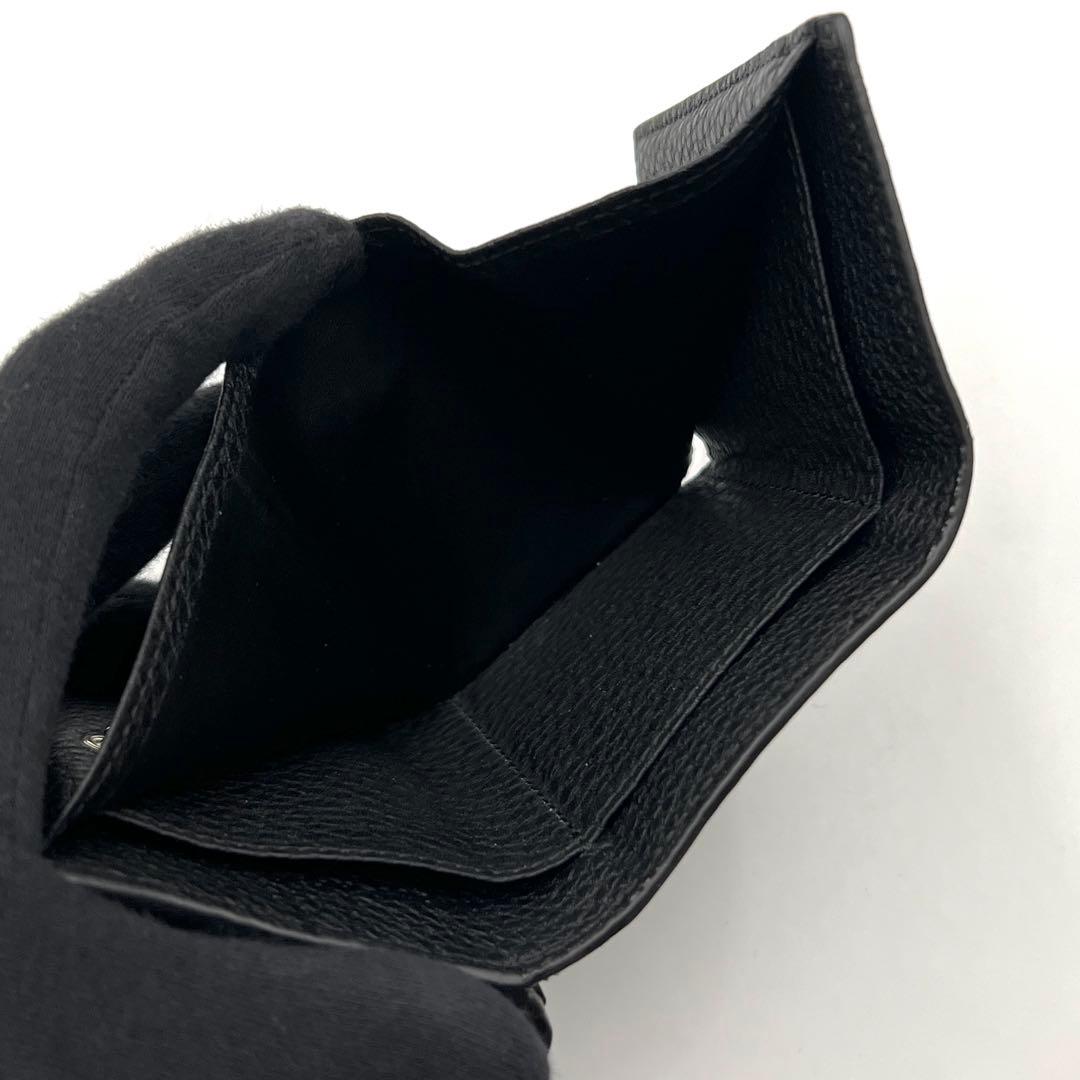 【未使用級】フェンディ セレリア 三つ折り財布 ブラック レディース