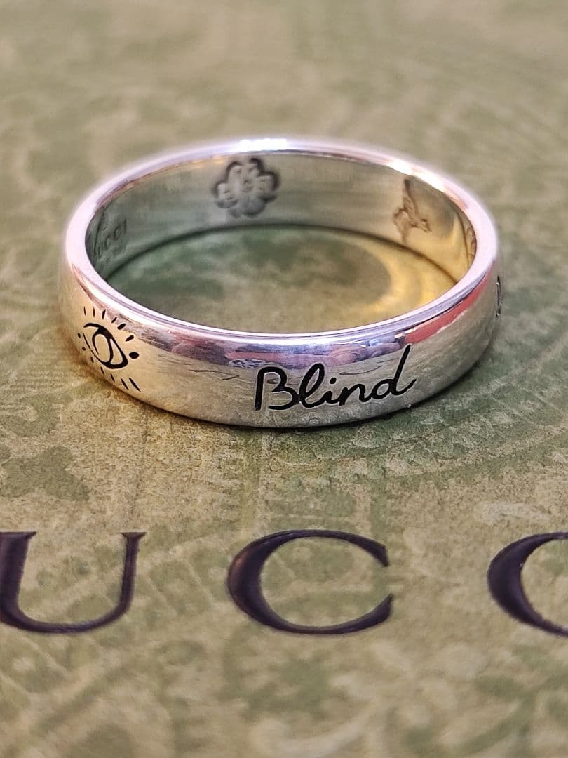専用 新品 グッチ GUCCI BLIND FOR LOVE 指輪 22号