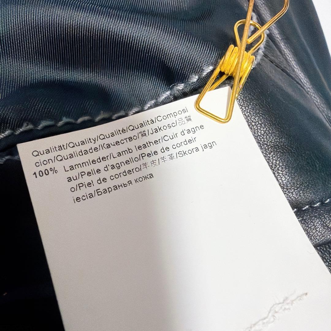 HUGO BOSS レザージャケット 羊革 ラムレザー ブラック 52 XL