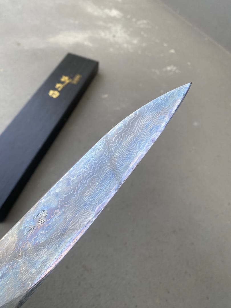 岩井 貴行 青ニ鋼 牛刀包丁 210mm