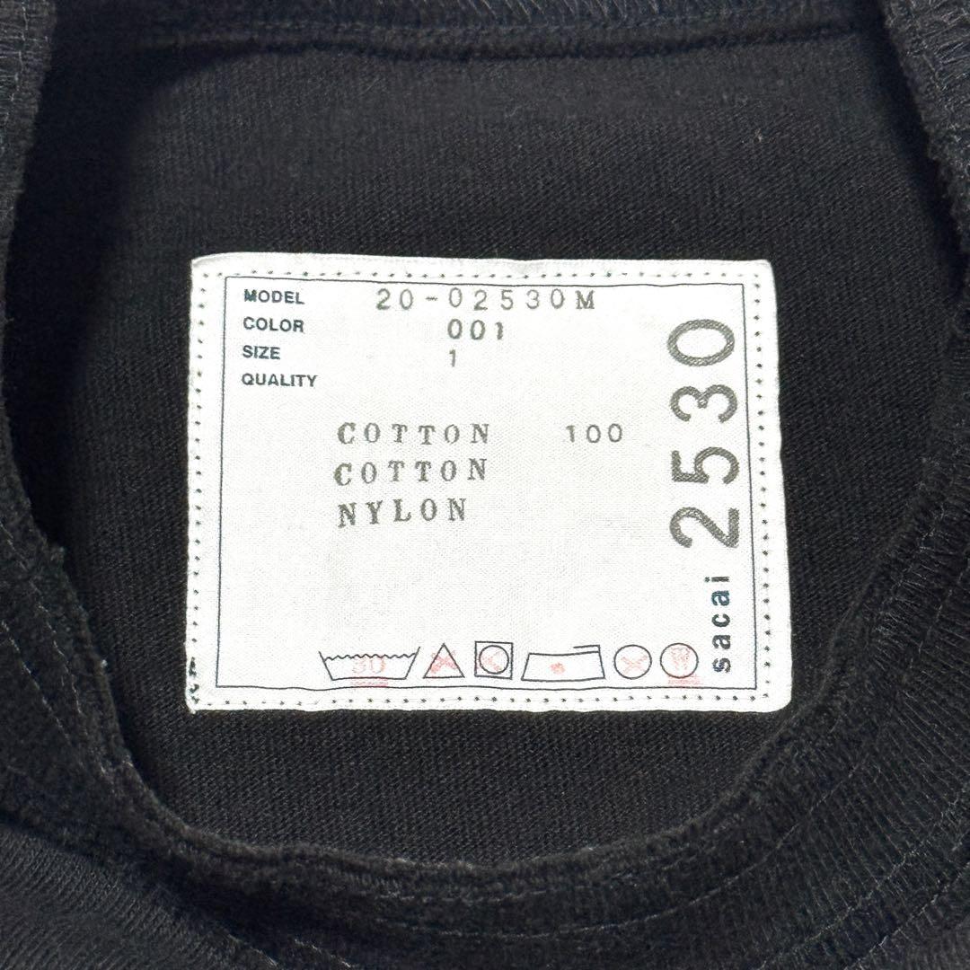 16さん専用美品 サカイ sacai ドッキングポケット長袖カットソー ブラック