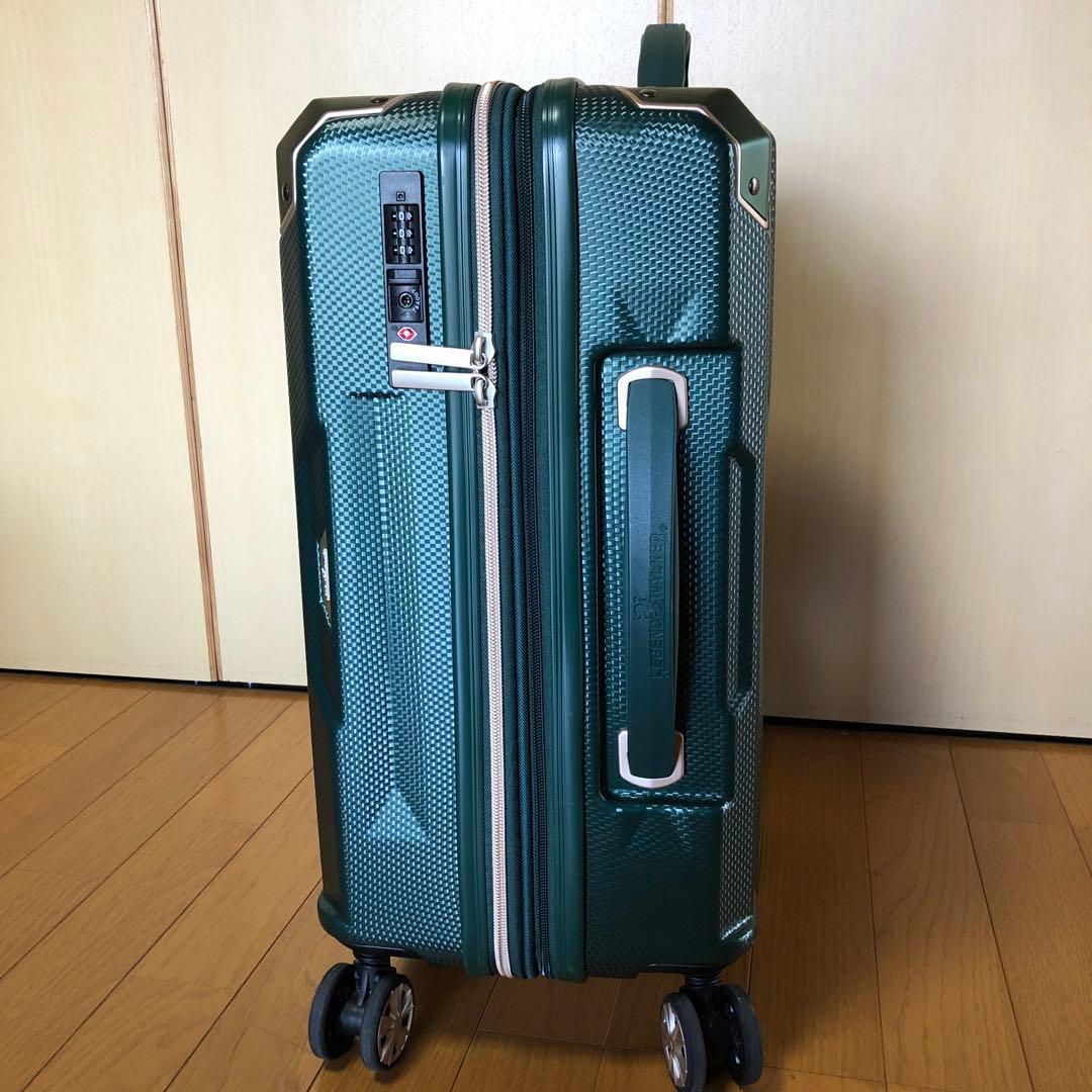 こ*ろ様 ダークグリーン 中型キャリーケース TSAロック付き