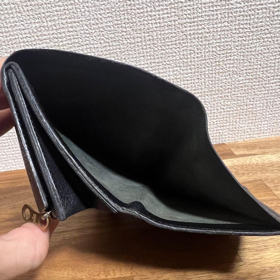 IL BISONTE イルビゾンテ 二つ折り財布 ブラック レザー 本革