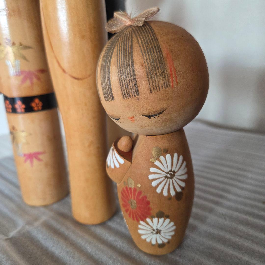創作こけし おかっぱこけし 人形 かんざし KOKESHI DOLL くまぼっこ
