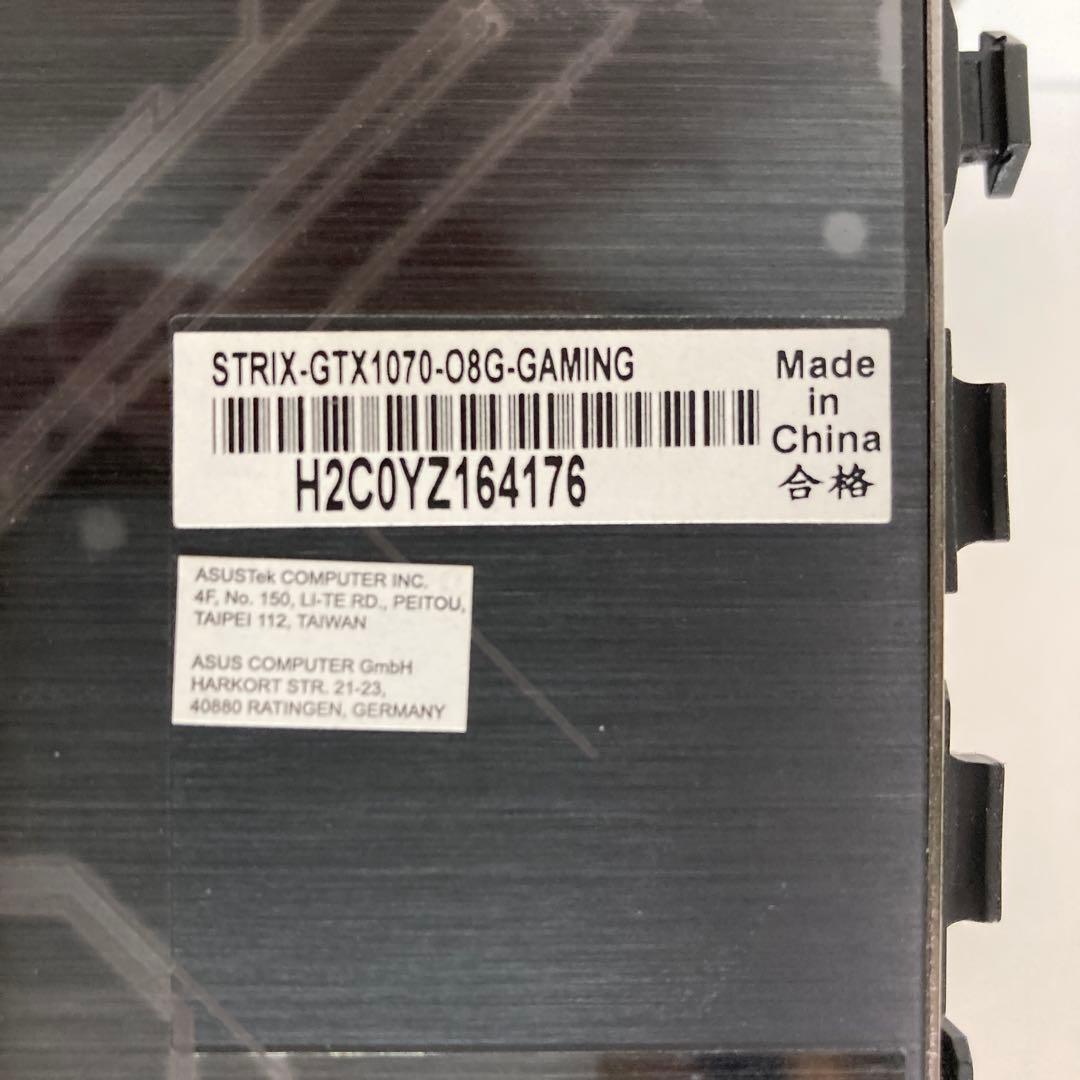 グラフィックボード・グラボ・ビデオカード ASUS STRIX-GTX1070-O8G-GAMING