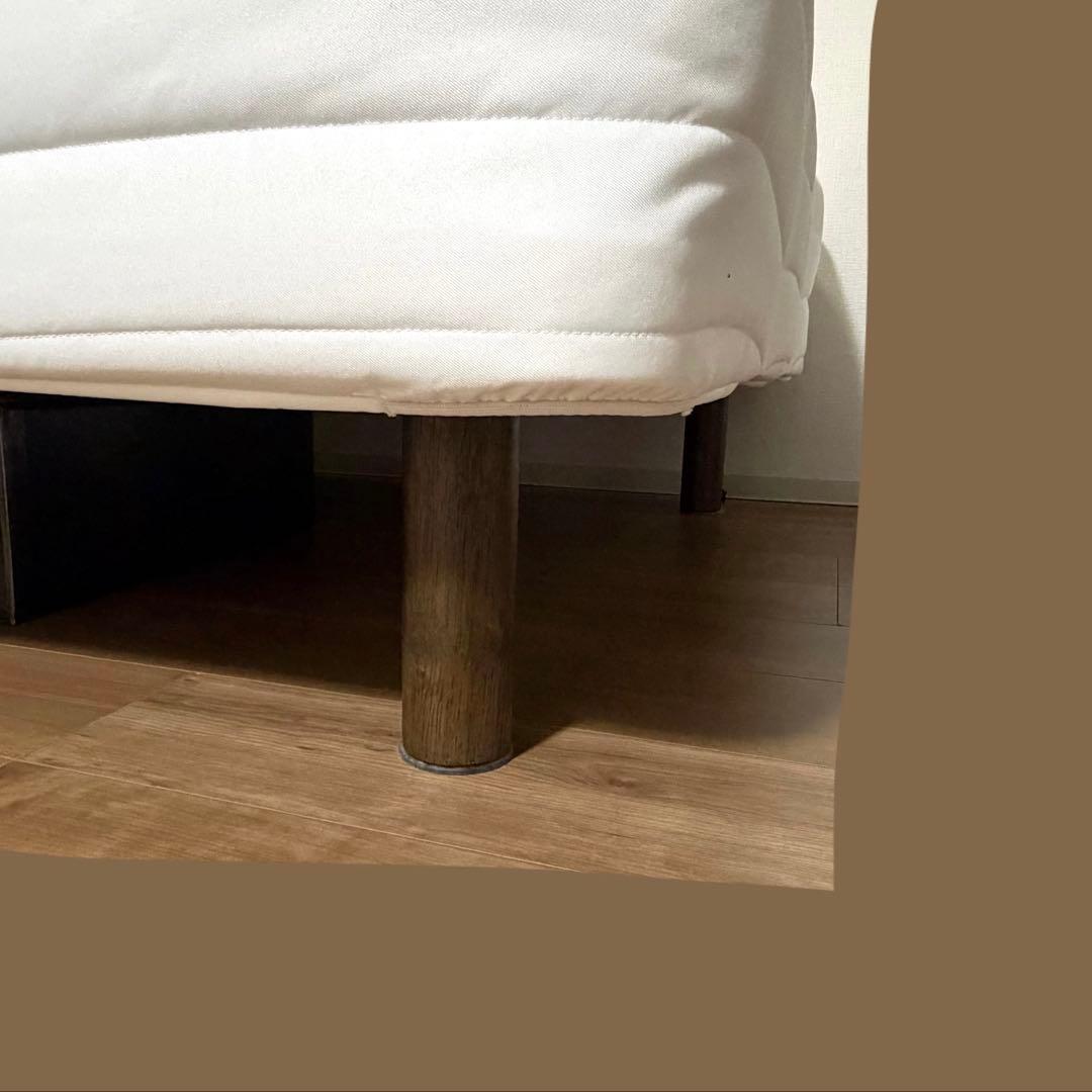 【2/11まで出品】無印良品 脚付マットレス 高密度ポケットコイル セミダブル