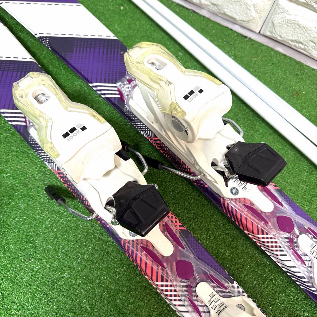 美品　Hart 140 ジュニア　レディース　スキー　ステッキ付　グラフィック