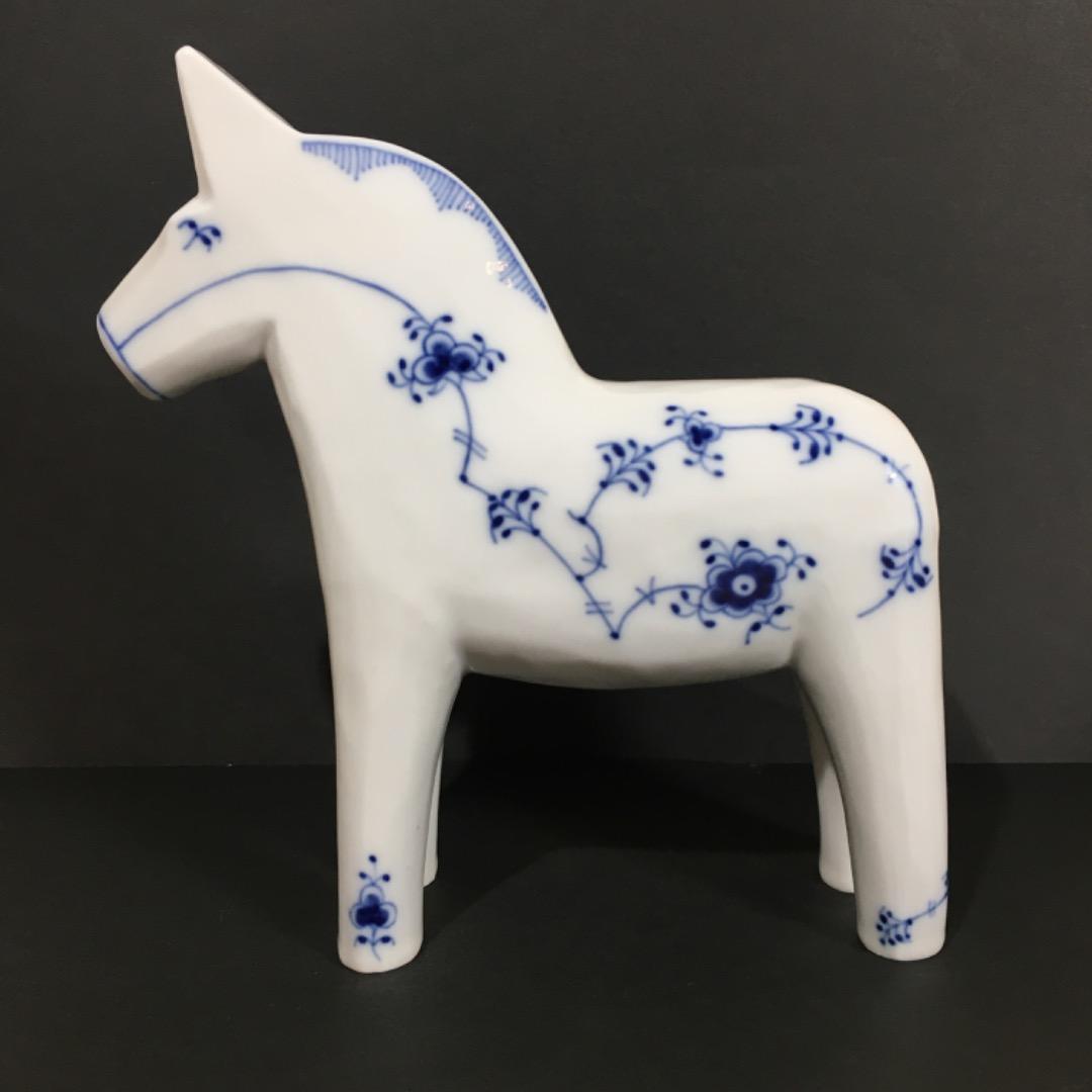○【極美品】 幸せを呼ぶ馬 ロイヤルコペンハーゲン ダーラナホース 陶器【希少】