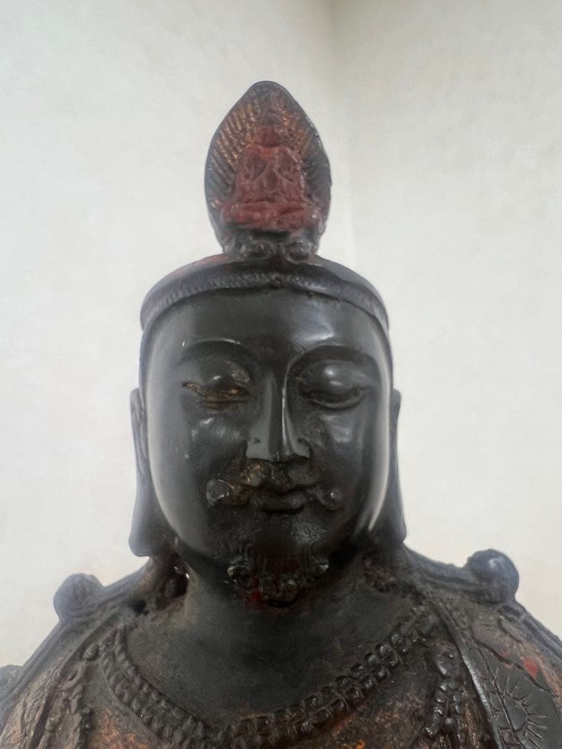 中国明朝青銅布達銅鎏金仏像　骨董古美術アンティーク　江戸仏像？！青磁コレクション
