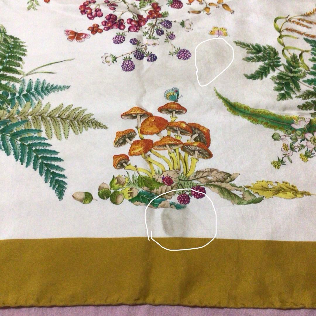 Gucci 花と植物　大判シルクスカーフ