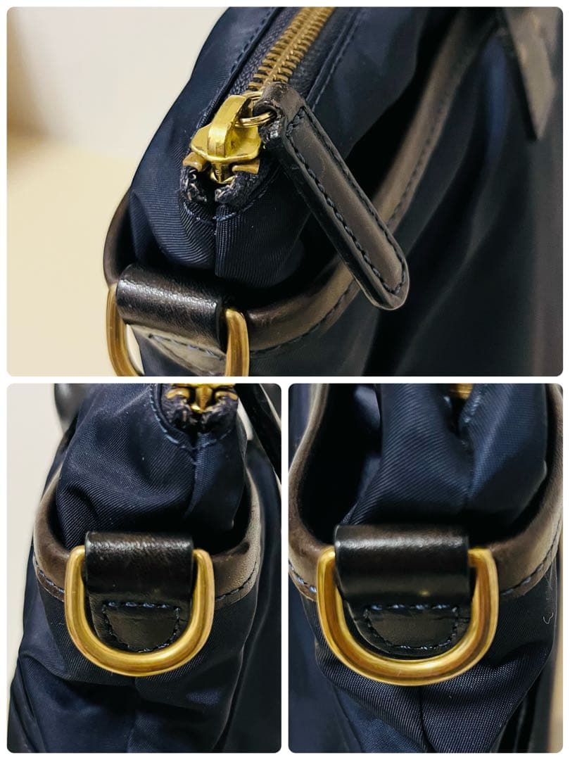 【美品】フェリージ Felisi トートバッグ　20-19 ネイビー